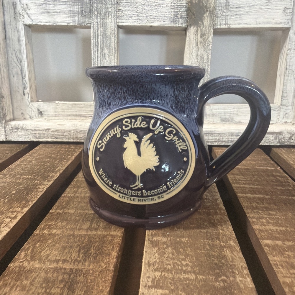 Deneen Pottery Mug  Sunny Side Up Grill Little River, SC Excellent Rooster